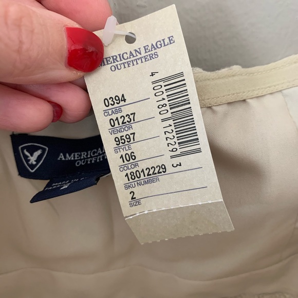 AMERICAN EAGLE NWT Metallic Strapless Mini Dress - Picture 4 of 8